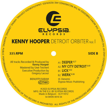 Kenny Hooper (2) : Detroit Orbiter Vol. 1 (12", EP)