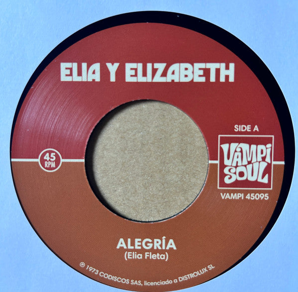 Elia y Elizabeth : Alegría (7", Single)