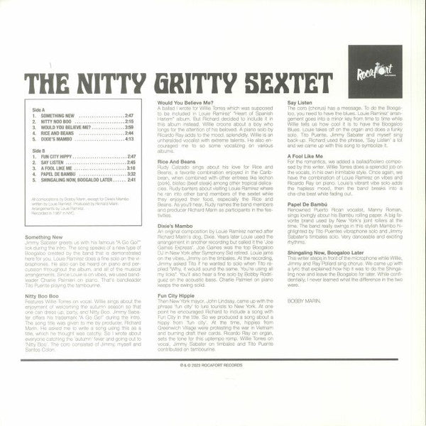 The Nitty Gritty Sextet : The Nitty Gritty Sextet (LP, Album, RP)