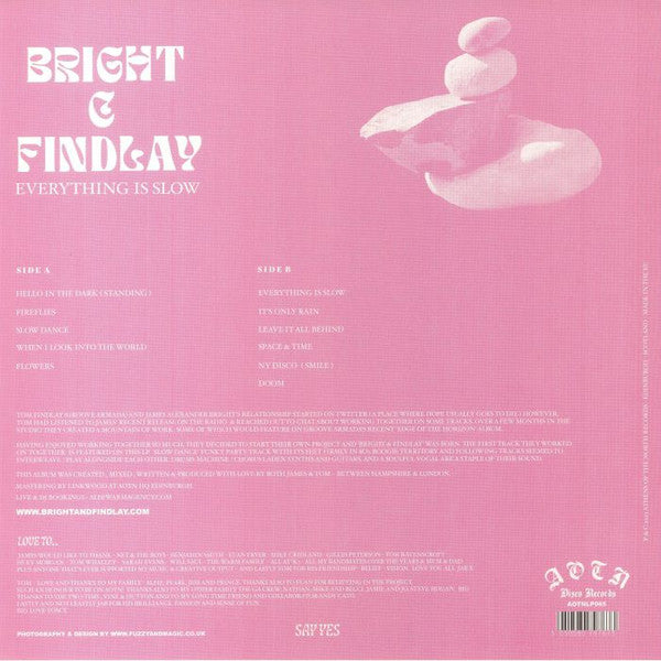 James Alexander Bright & Tom Findlay : Everything Is Slow (LP, Album, Ltd, Tra)