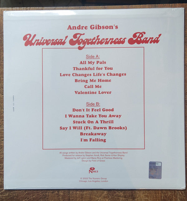 Andre Gibson's Universal Togetherness Band* : Apart: Demos 1980-1984 (LP, Album)