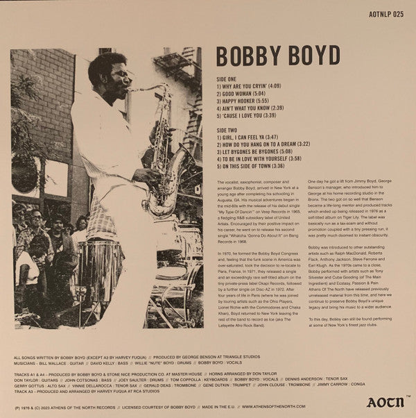 Bobby Boyd (2) : Bobby Boyd (LP, Album, RM)