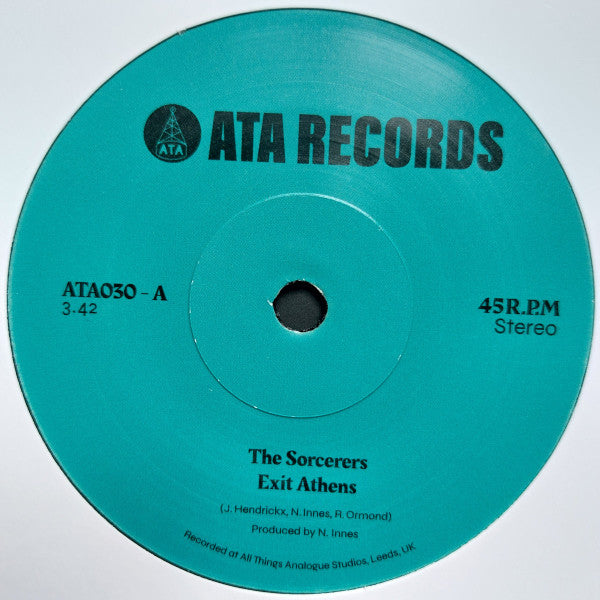 The Sorcerers / The Outer Worlds Jazz Ensemble : Exit Athens / Beg, Borrow, Play  (7", Single, Ltd)