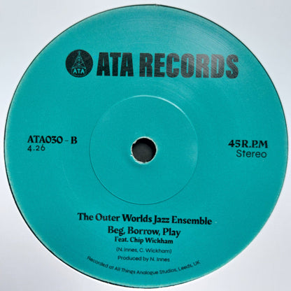 The Sorcerers / The Outer Worlds Jazz Ensemble : Exit Athens / Beg, Borrow, Play  (7", Single, Ltd)