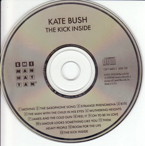 Kate Bush - The Kick Inside (CD) EMI-Manhattan Records,EMI America CD 077774601221