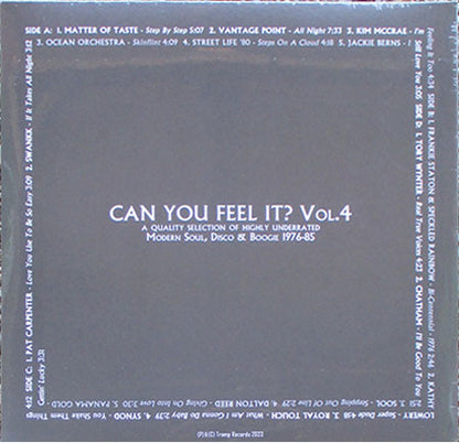 Various : Can You Feel It? Vol.4 (Modern Soul, Disco & Boogie 1976-85) (2xLP, Comp, Ltd, Gat + 7", Ltd)