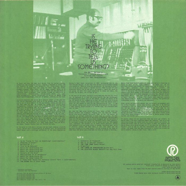 Mort Garson : Music From Patch Cord Productions (LP, Comp, Ltd, RP, Ora)