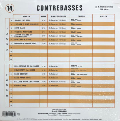 Guy Pedersen : Contrebasses (LP, RE)
