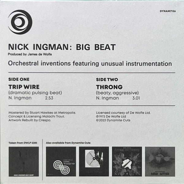 Nick Ingman : Trip Wire (7")
