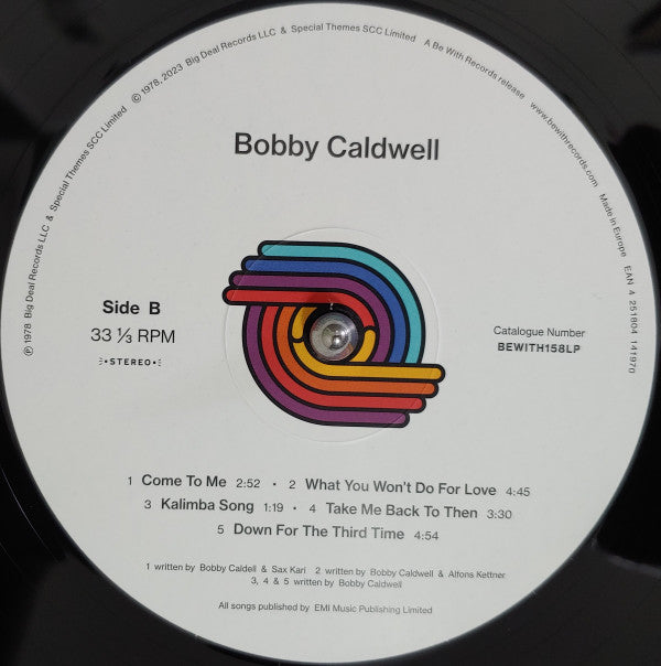 Bobby Caldwell : Bobby Caldwell (LP, Album, RE)