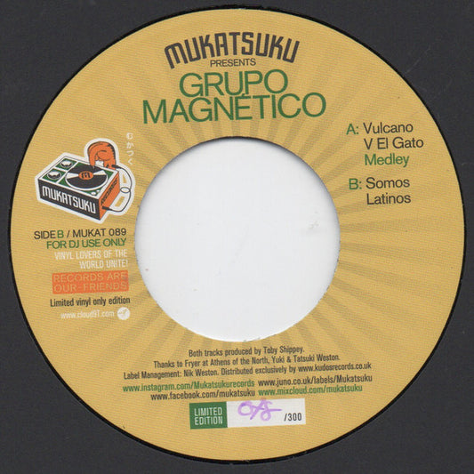 Grupo Magnético : Vulcano V El Gato (7", Single, Ltd, Num)