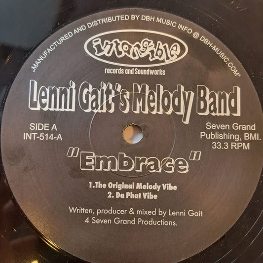 Lenni Gait's Melody Band : Embrace (12", Maxi, RE)