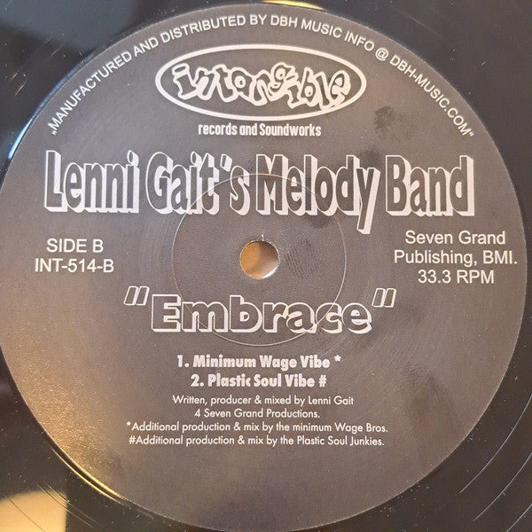 Lenni Gait's Melody Band : Embrace (12", Maxi, RE)