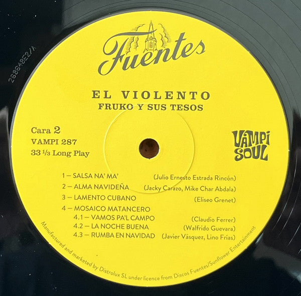 Fruko Y Sus Tesos : El Violento (LP, Album)