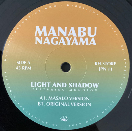Manabu Nagayama : Light And Shadow (Masalo Version) (12")