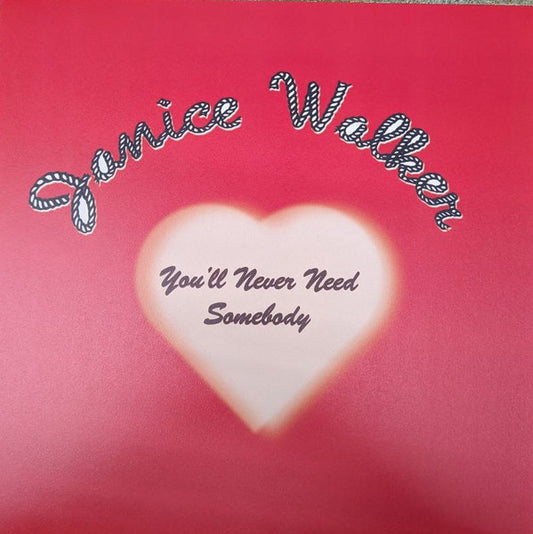 Janice Walker : You'll Never Need Somebody (12", RE, RM)