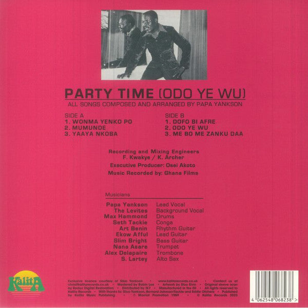Papa Yankson* : Party Time (Odo Ye Wu) (LP, Album)