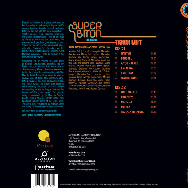 Super Biton De Ségou : Afro-Jazz-Folk Volume 2 (2xLP, Dlx)