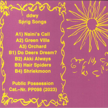 ddwy : Sprig Songs (LP)