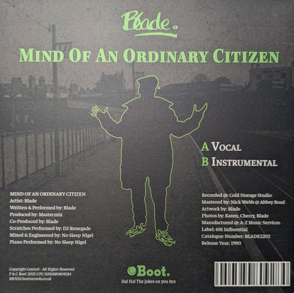 Blade (3) : Mind Of An Ordinary Citizen  (7", RE)