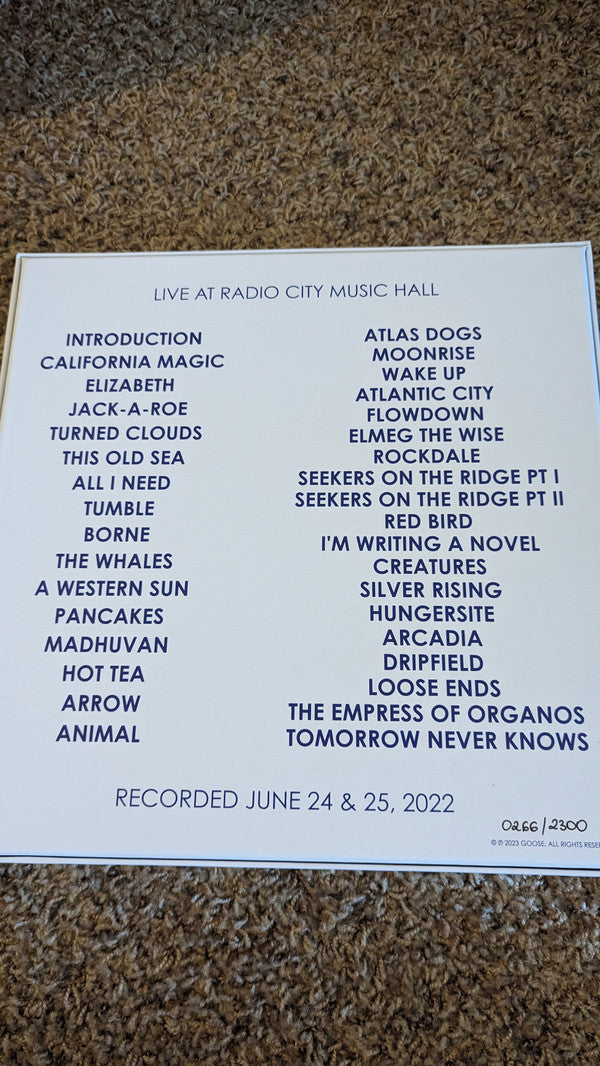 Goose (6) : Live at Radio City Music Hall (LP, Album, Dlx, Ltd, S/Edition)