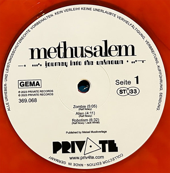 Methusalem : Journey Into The Unknown (LP, Album, Ltd, RE, Ran)