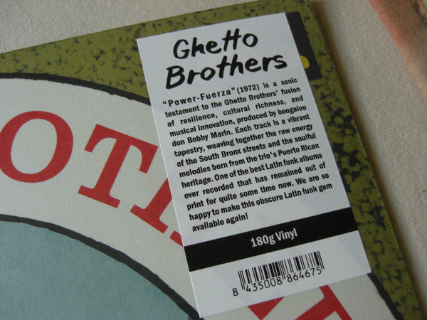 Ghetto Brothers* : Power-Fuerza (LP, Album, RE)