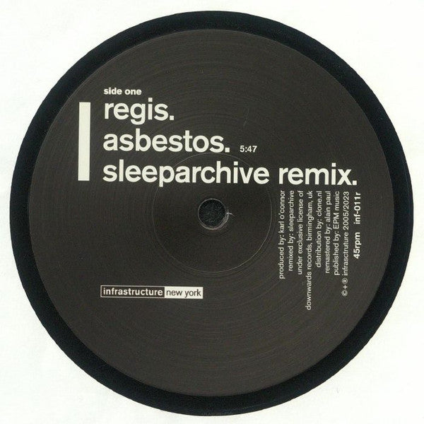 Regis / Re:Group : Asbestos (Remix) / Left (12", RP)