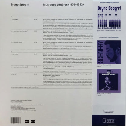 Bruno Spoerri : Musiques Légères (1976-1982) (LP)