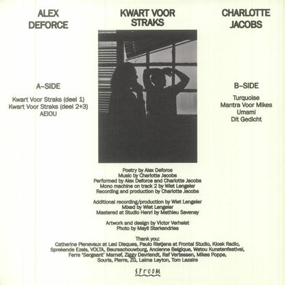 Alex Deforce & Charlotte Jacobs : Kwart Voor Straks (LP, Album)