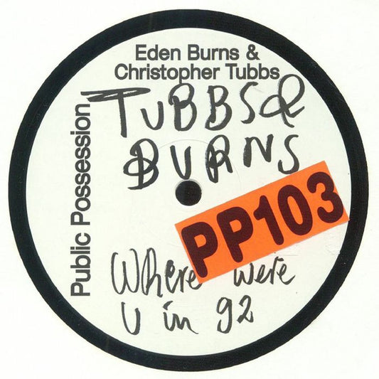 Eden Burns & Christopher Tubbs* : Tubbs & Burns (12", EP)