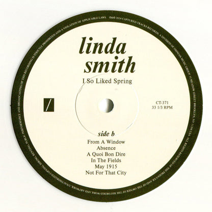 Linda Smith : I So Liked Spring (LP, Album, Ltd, RE, Whi)
