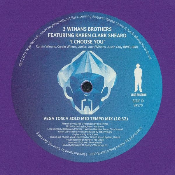 3 Winans Brothers Featuring Karen Clark Sheard - I Choose You (2x12") Vega Records Vinyl
