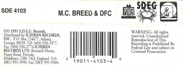 M.C. Breed* & DFC (2) : MC Breed & DFC (Cass, Album)