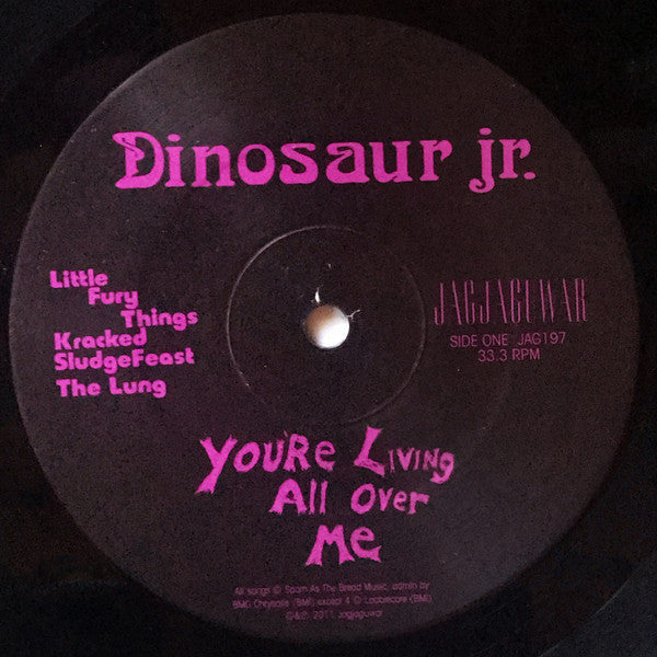 Dinosaur Jr. : You're Living All Over Me (LP, Album, RE, RM)