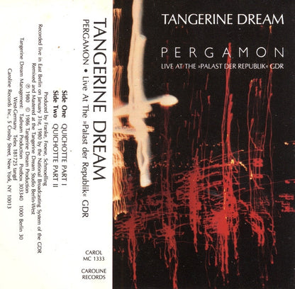 Tangerine Dream : Pergamon - Live At The »Palast Der Republik« GDR (Cass, Album, RE)