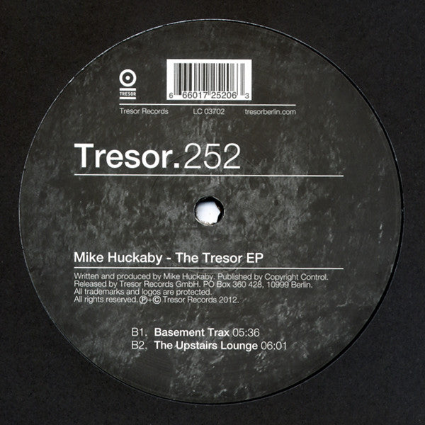 Mike Huckaby : The Tresor EP (12", EP)