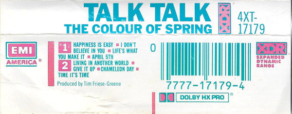 Talk Talk : The Colour Of Spring (Cass, Album, Dol)