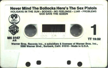Sex Pistols : Never Mind The Bollocks Here's The Sex Pistols (Cass, Album)