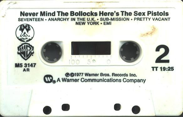 Sex Pistols : Never Mind The Bollocks Here's The Sex Pistols (Cass, Album)