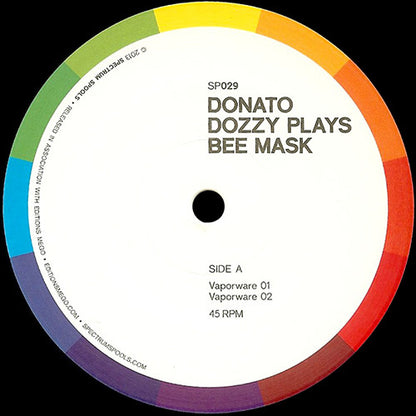 Donato Dozzy : Donato Dozzy Plays Bee Mask (2x12", Album)