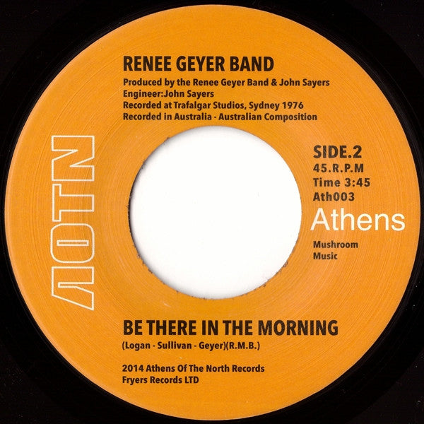 Renee Geyer Band : Be There In The Morning (7")