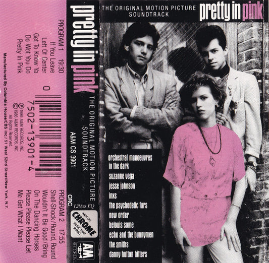 Various : Pretty In Pink (The Original Motion Picture Soundtrack) (Cass, Comp, Club)