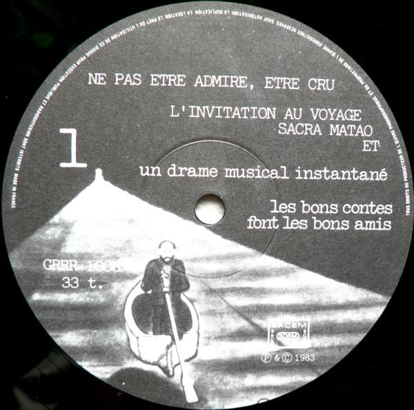 Un Drame Musical Instantané : Les Bons Contes Font Les Bons Amis (LP, Album)