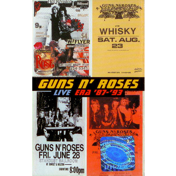 Guns N' Roses – Live Era '87-'93 (2xCassette, Geffen Records, 1999) Front Cover