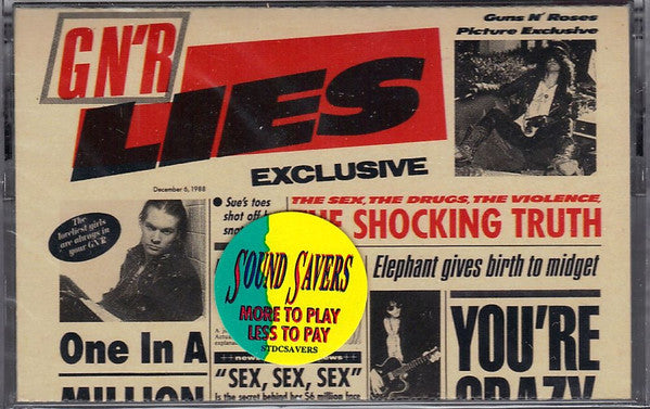 Guns N' Roses : G N' R Lies (Cass, Album, Dol)