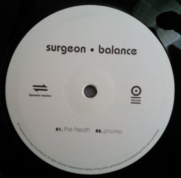 Surgeon : Balance (2x12", Album, RE)