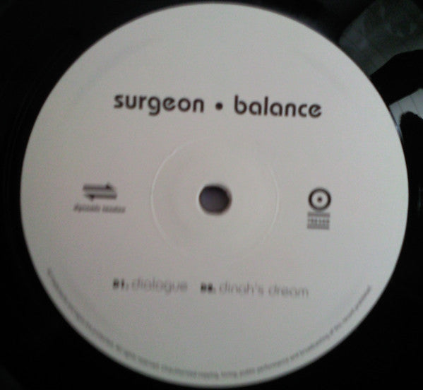 Surgeon : Balance (2x12", Album, RE)