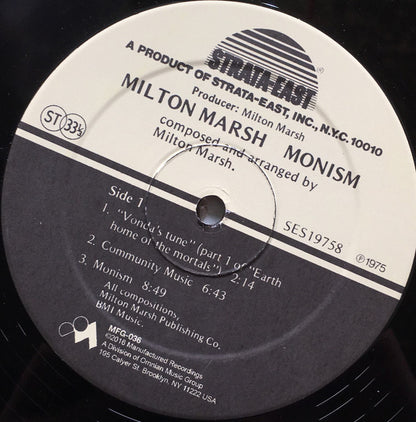 Milton Marsh : Monism (LP, Album, RE, RM)
