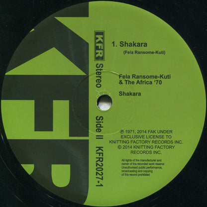 Fela Kuti And Africa 70 : Shakara (LP, Album, RE, 180)